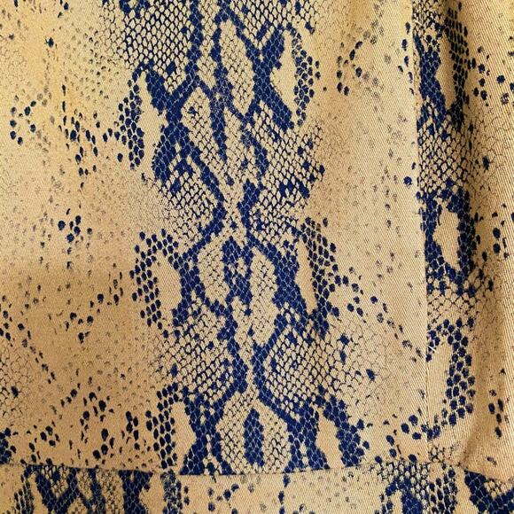 Wild Honey Snakeskin Print Mini Dress Adjustable Straps Cotton Blend Size Small - Picture 6 of 8